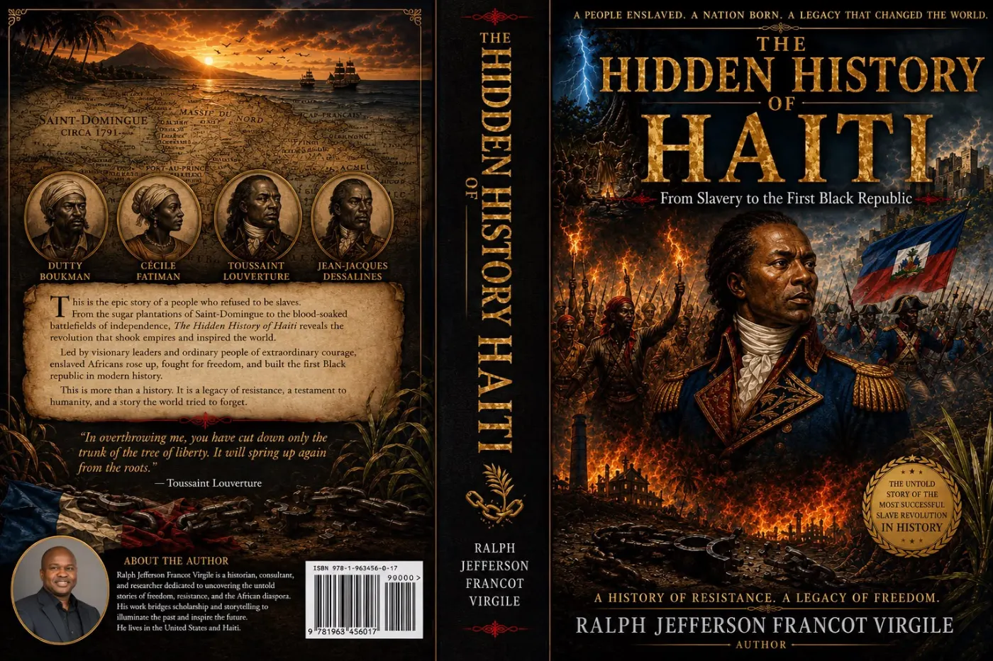 Full book wrap for The Hidden History of Haiti
